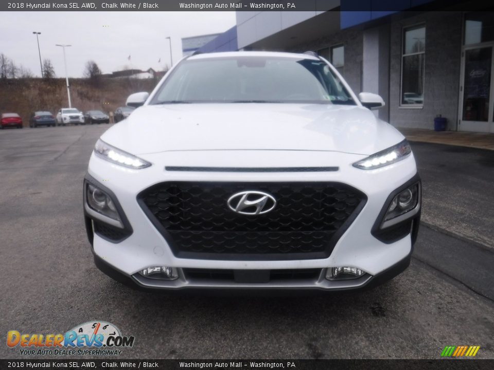 2018 Hyundai Kona SEL AWD Chalk White / Black Photo #5