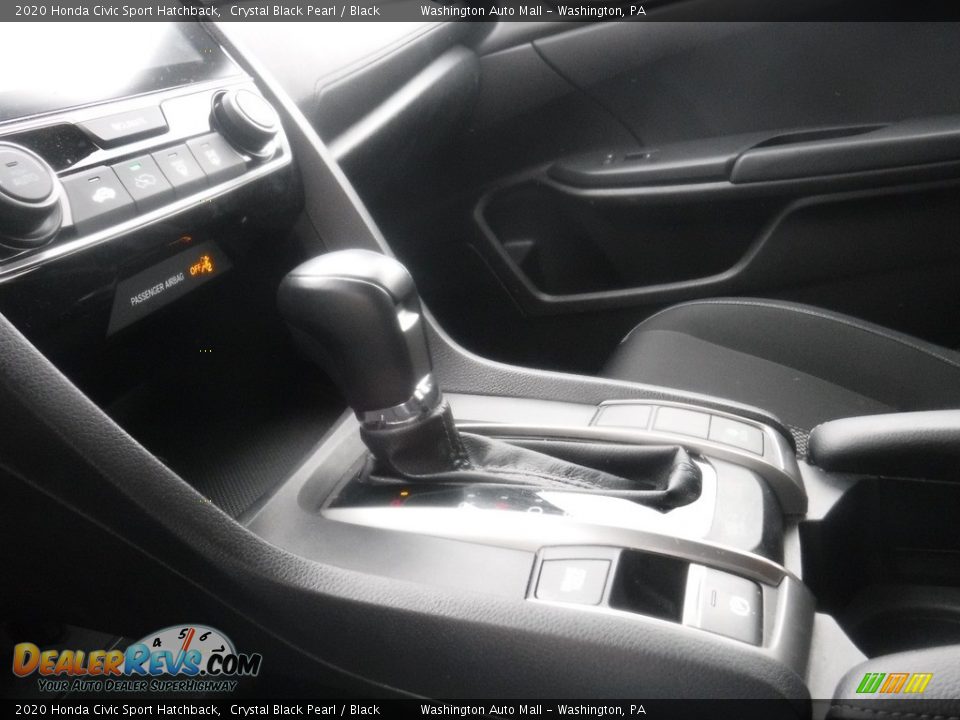 2020 Honda Civic Sport Hatchback Crystal Black Pearl / Black Photo #15