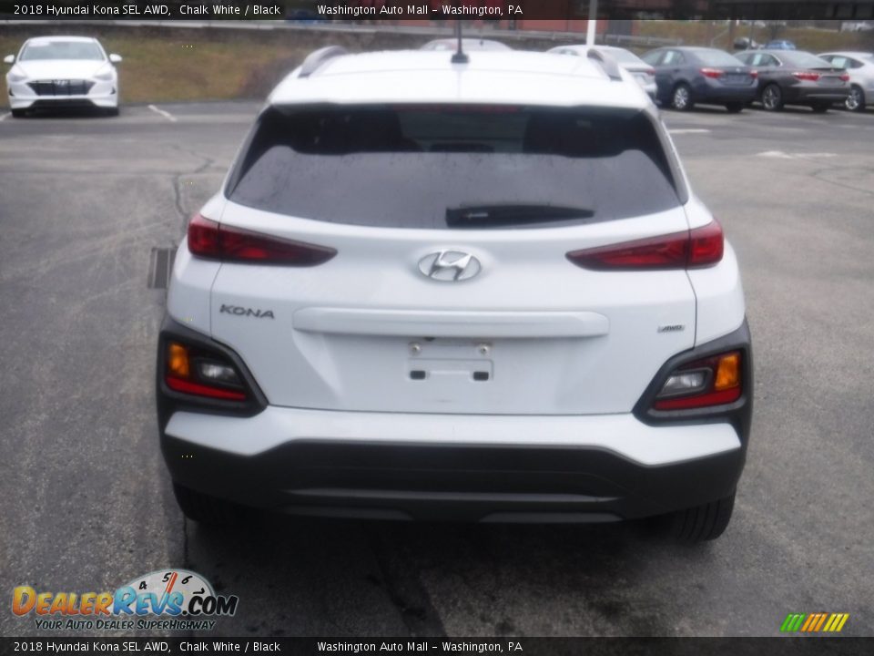 2018 Hyundai Kona SEL AWD Chalk White / Black Photo #9