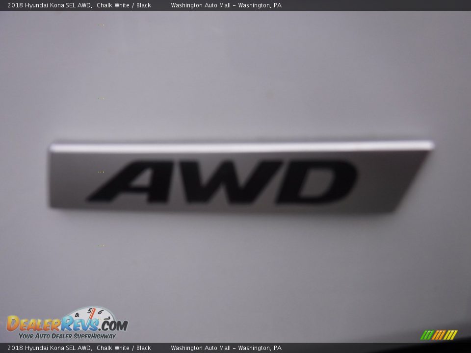 2018 Hyundai Kona SEL AWD Chalk White / Black Photo #11