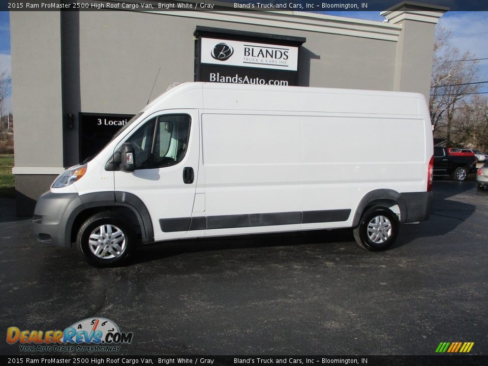 2015 Ram ProMaster 2500 High Roof Cargo Van Bright White / Gray Photo #1