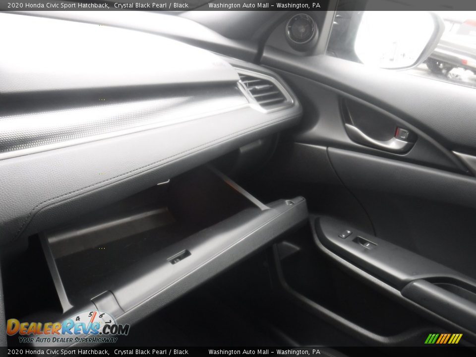 2020 Honda Civic Sport Hatchback Crystal Black Pearl / Black Photo #23