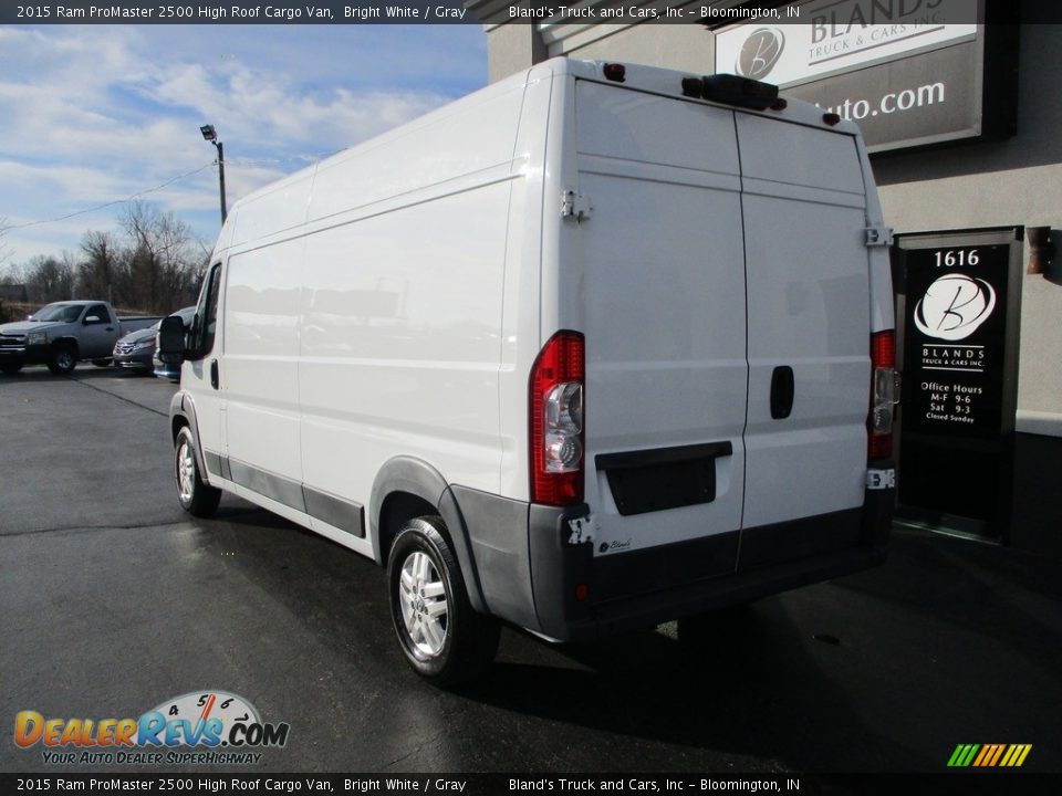 2015 Ram ProMaster 2500 High Roof Cargo Van Bright White / Gray Photo #3