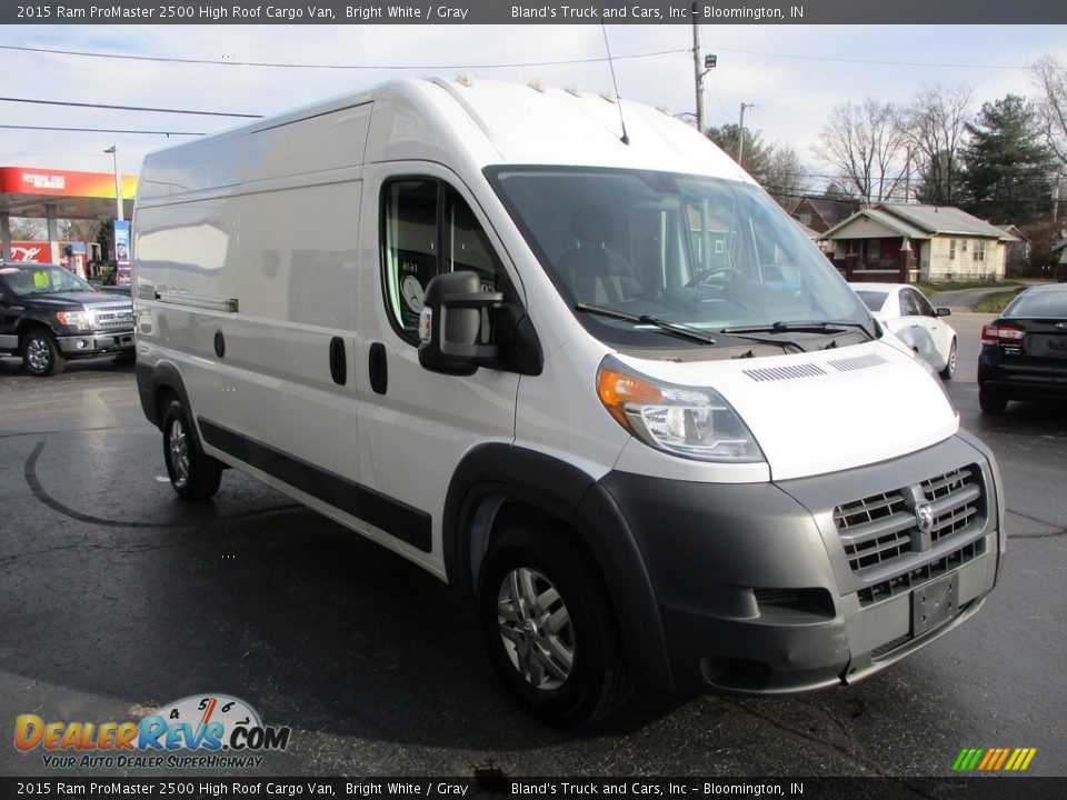 2015 Ram ProMaster 2500 High Roof Cargo Van Bright White / Gray Photo #5