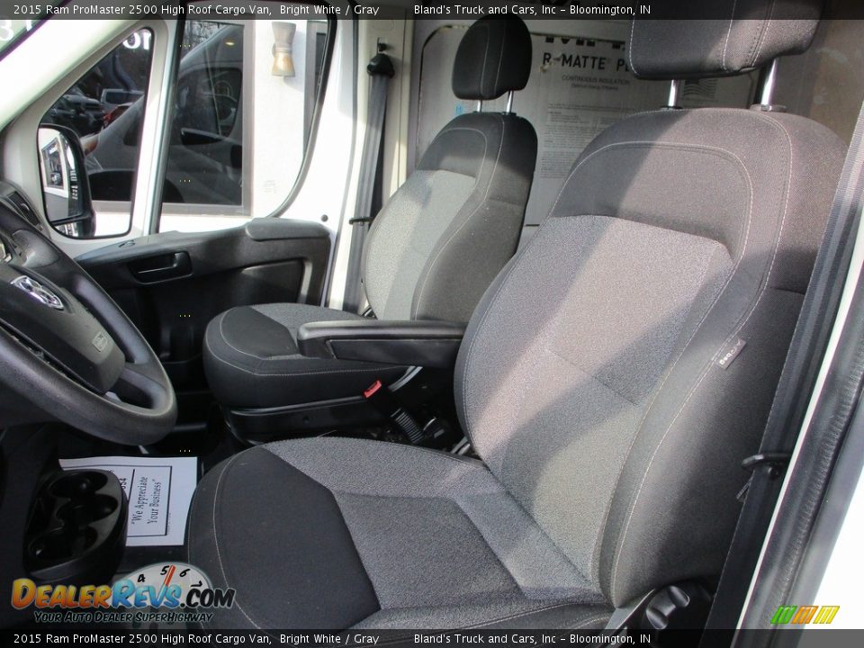 2015 Ram ProMaster 2500 High Roof Cargo Van Bright White / Gray Photo #7