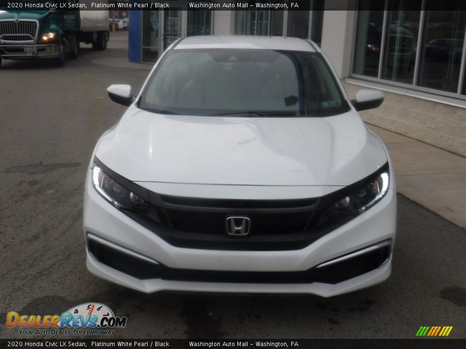 2020 Honda Civic LX Sedan Platinum White Pearl / Black Photo #3