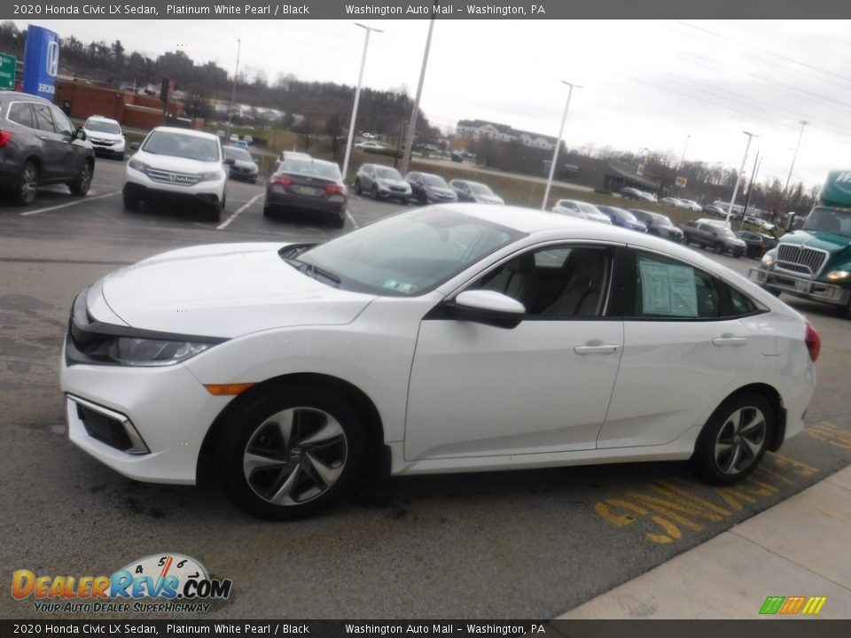 2020 Honda Civic LX Sedan Platinum White Pearl / Black Photo #6