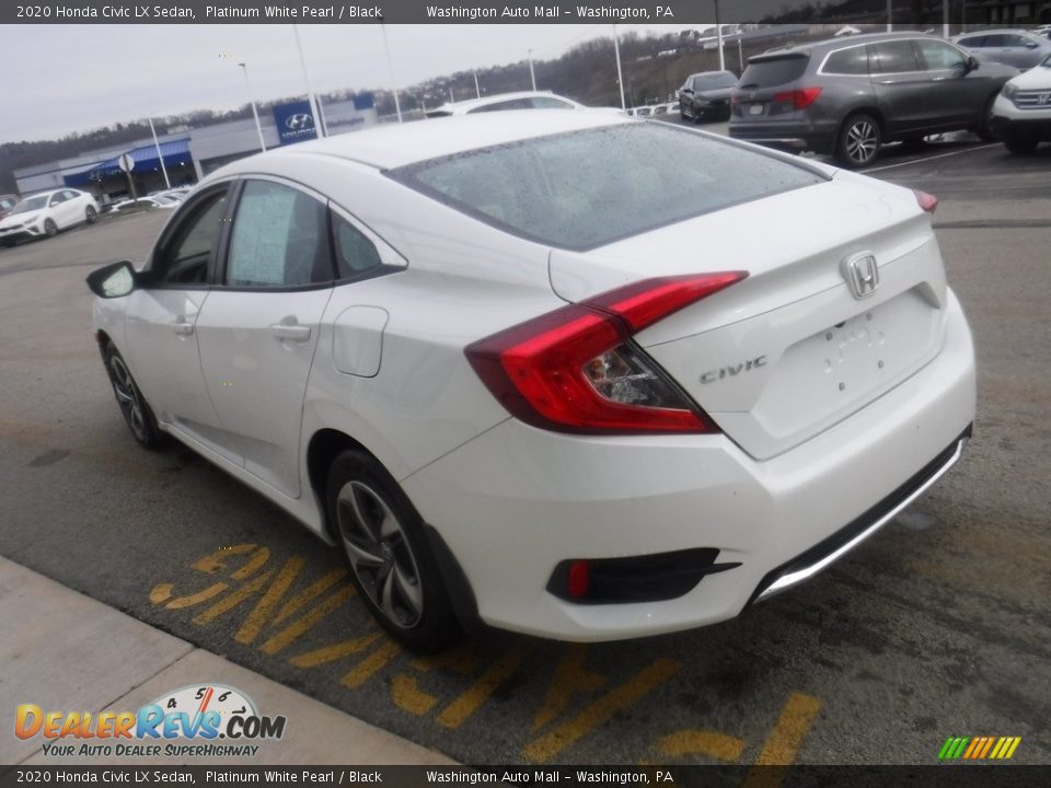 2020 Honda Civic LX Sedan Platinum White Pearl / Black Photo #7