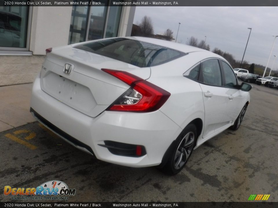 2020 Honda Civic LX Sedan Platinum White Pearl / Black Photo #9