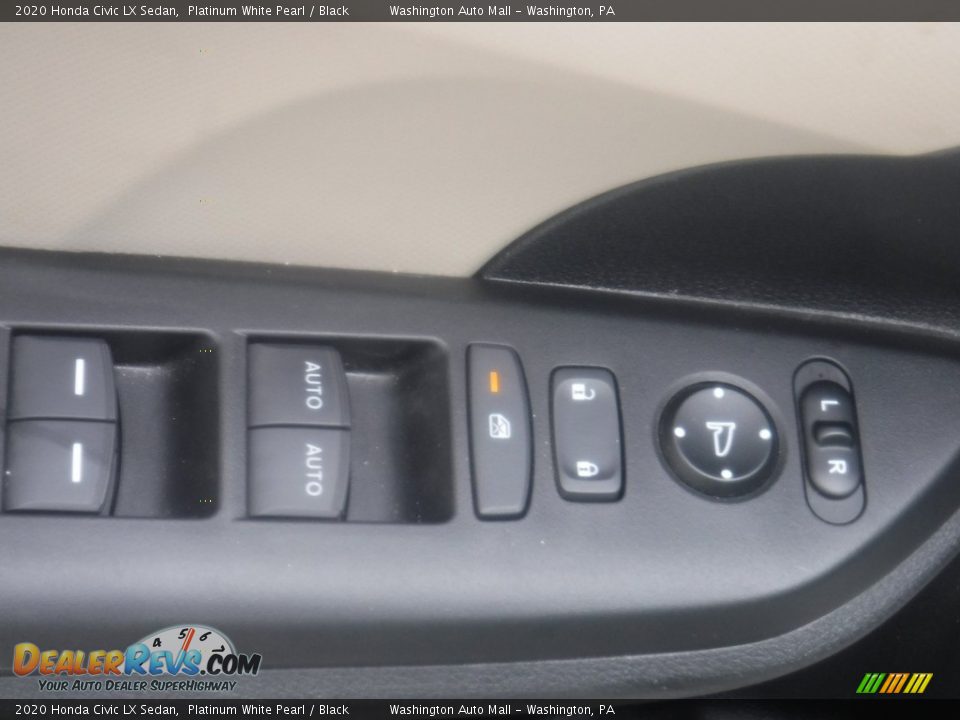 2020 Honda Civic LX Sedan Platinum White Pearl / Black Photo #11