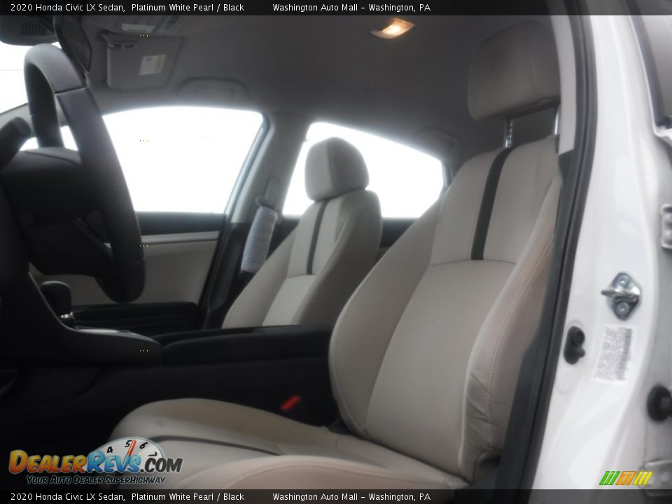 2020 Honda Civic LX Sedan Platinum White Pearl / Black Photo #12