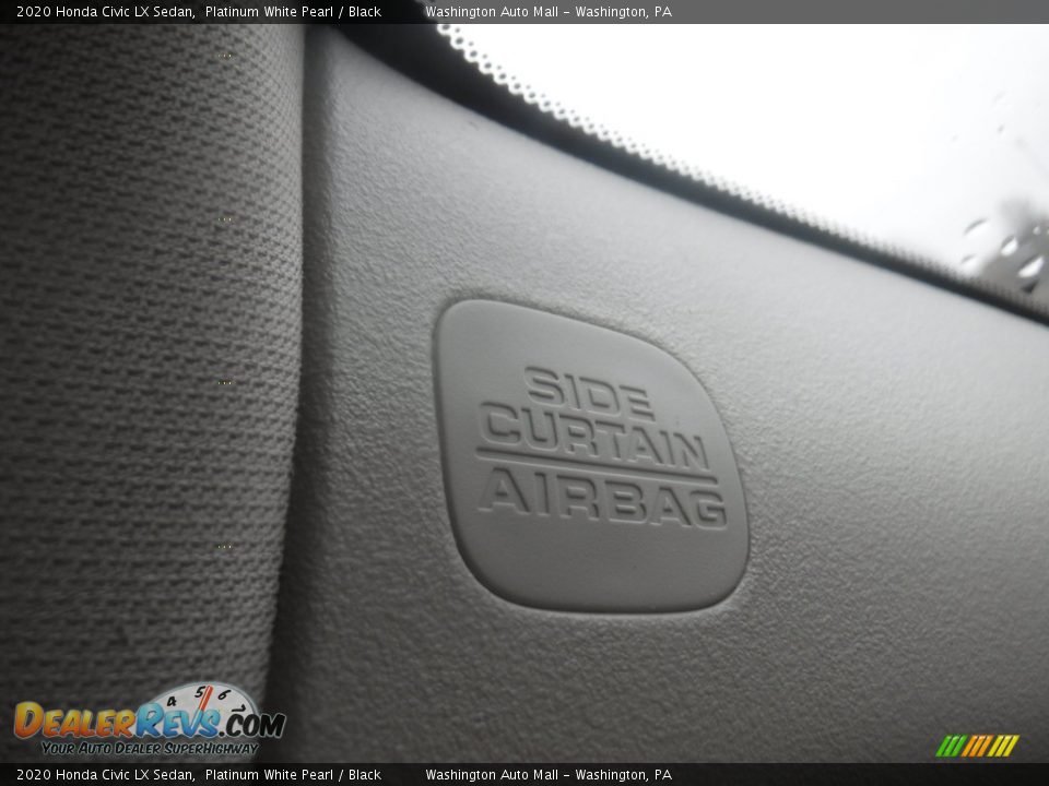 2020 Honda Civic LX Sedan Platinum White Pearl / Black Photo #14