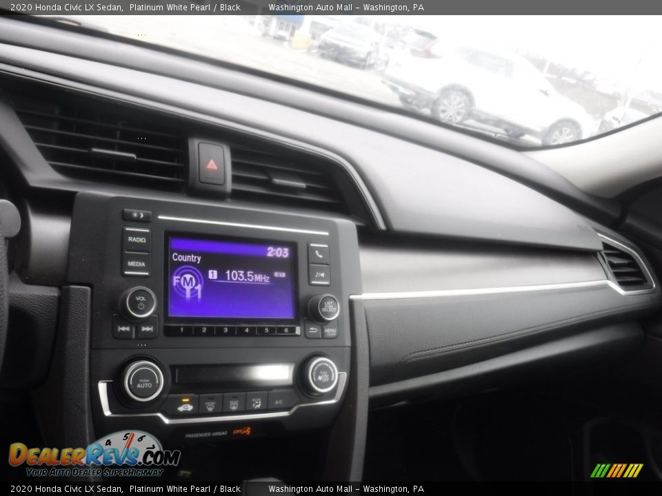 2020 Honda Civic LX Sedan Platinum White Pearl / Black Photo #15