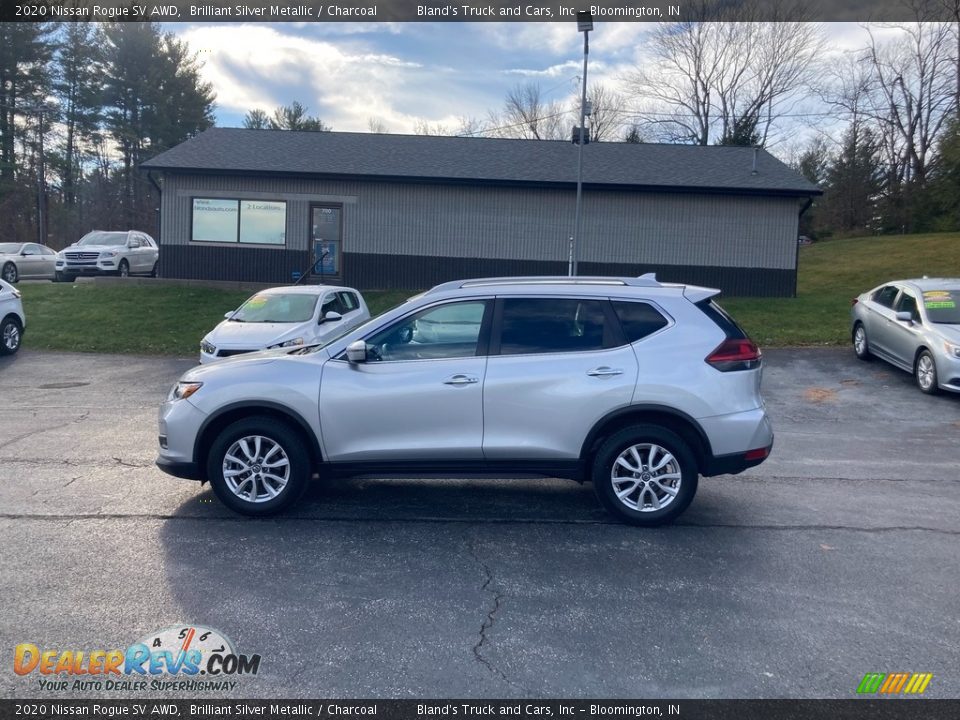 2020 Nissan Rogue SV AWD Brilliant Silver Metallic / Charcoal Photo #1