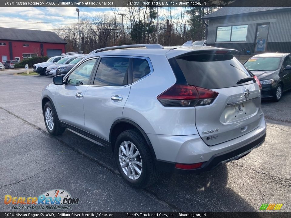 2020 Nissan Rogue SV AWD Brilliant Silver Metallic / Charcoal Photo #3