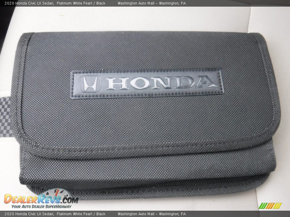 2020 Honda Civic LX Sedan Platinum White Pearl / Black Photo #21