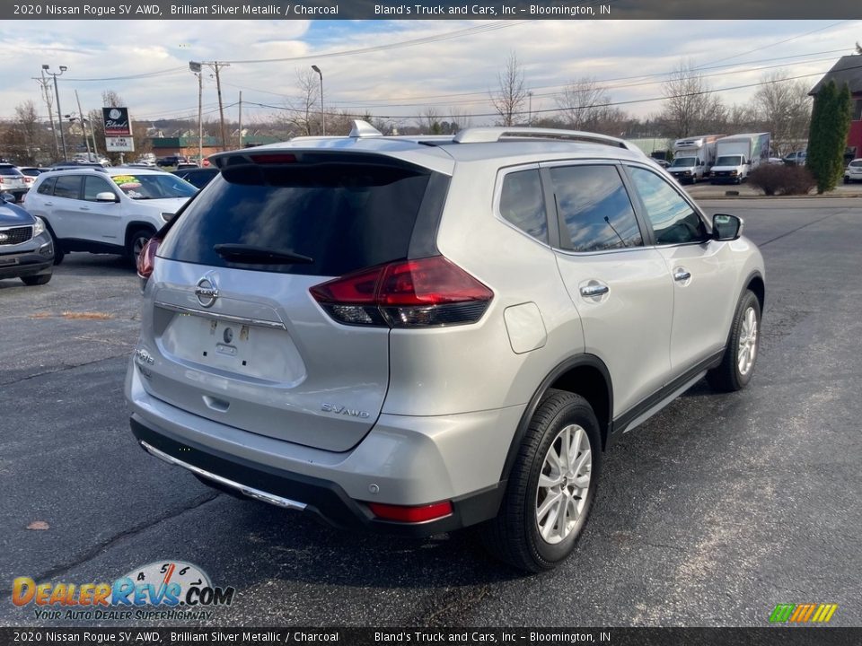 2020 Nissan Rogue SV AWD Brilliant Silver Metallic / Charcoal Photo #6