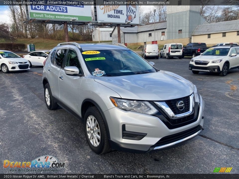 2020 Nissan Rogue SV AWD Brilliant Silver Metallic / Charcoal Photo #7