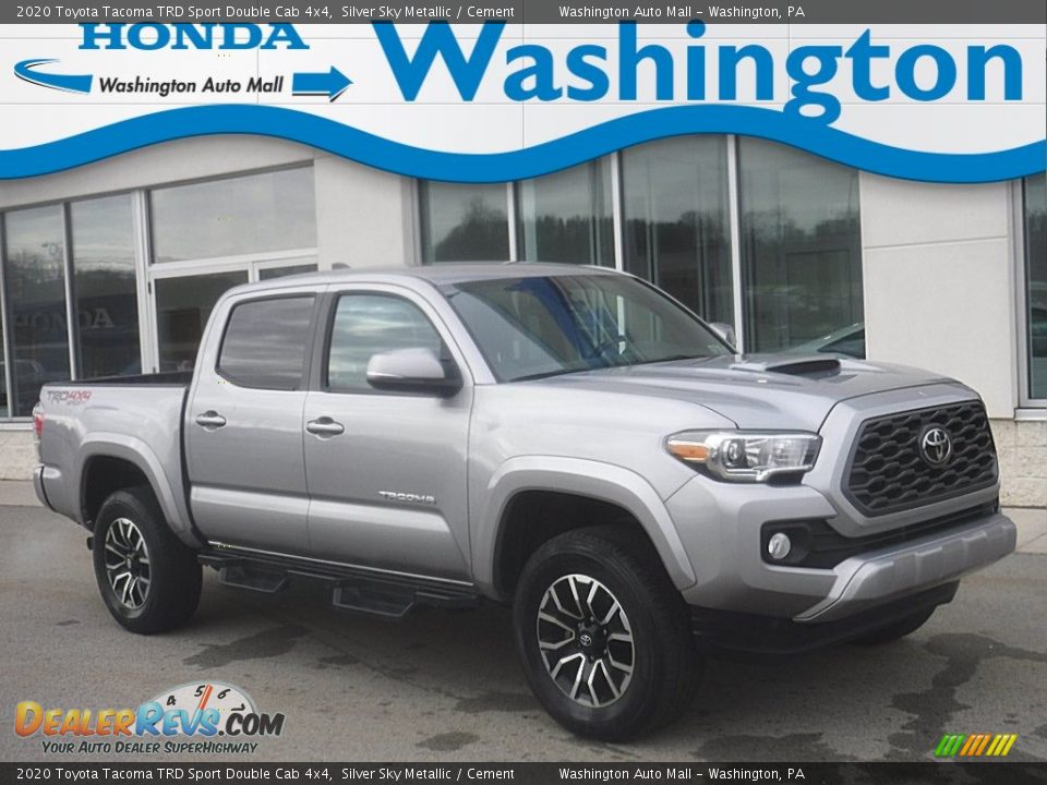 2020 Toyota Tacoma TRD Sport Double Cab 4x4 Silver Sky Metallic / Cement Photo #1