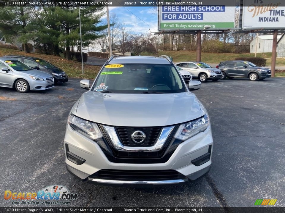 2020 Nissan Rogue SV AWD Brilliant Silver Metallic / Charcoal Photo #8