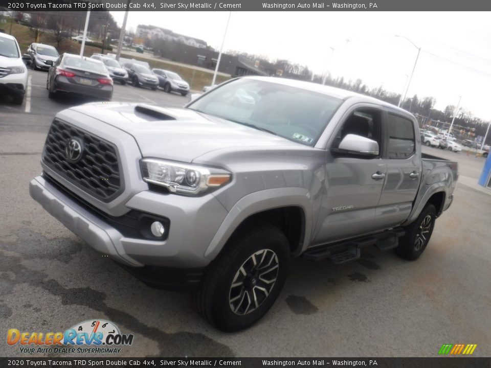 2020 Toyota Tacoma TRD Sport Double Cab 4x4 Silver Sky Metallic / Cement Photo #7