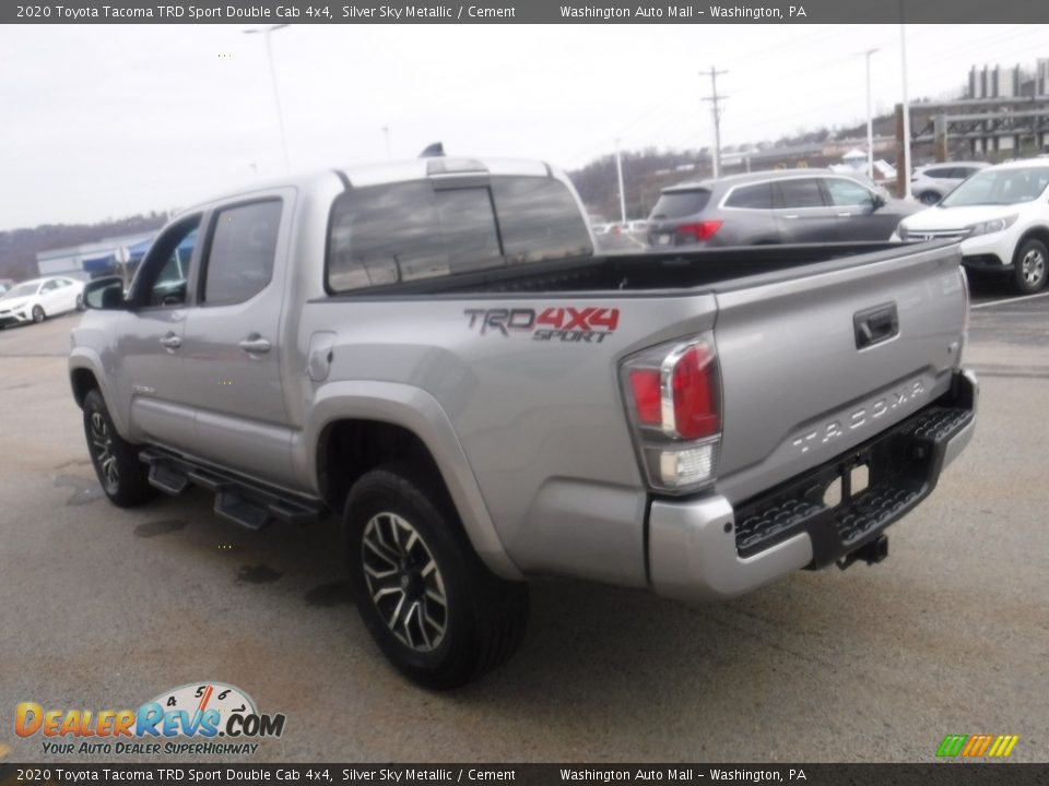 2020 Toyota Tacoma TRD Sport Double Cab 4x4 Silver Sky Metallic / Cement Photo #9