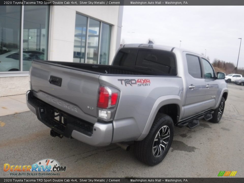 2020 Toyota Tacoma TRD Sport Double Cab 4x4 Silver Sky Metallic / Cement Photo #11