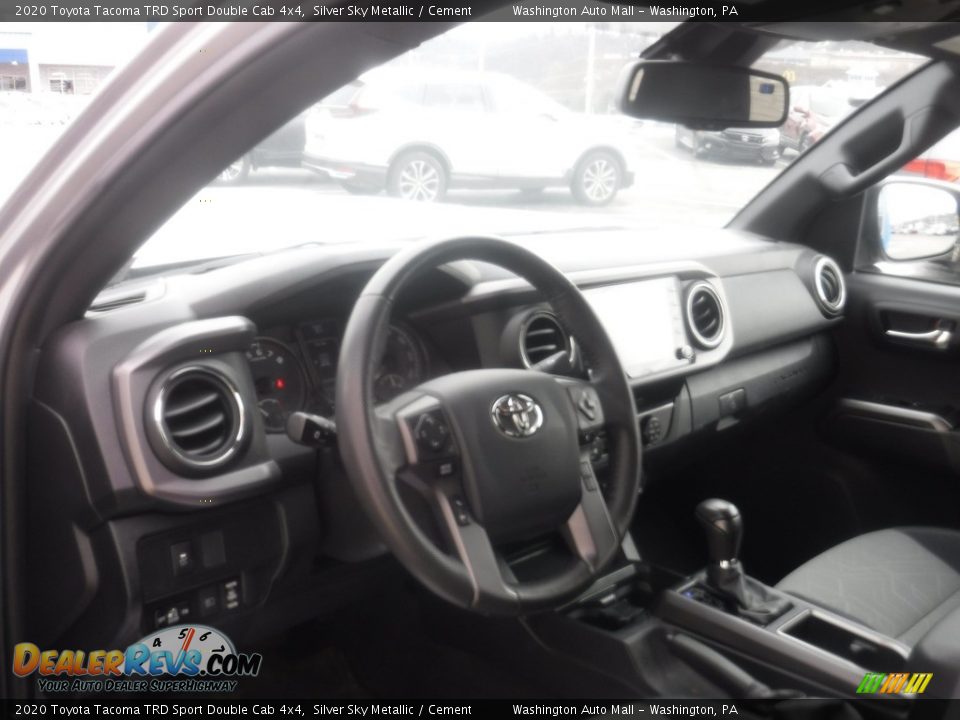 2020 Toyota Tacoma TRD Sport Double Cab 4x4 Silver Sky Metallic / Cement Photo #17