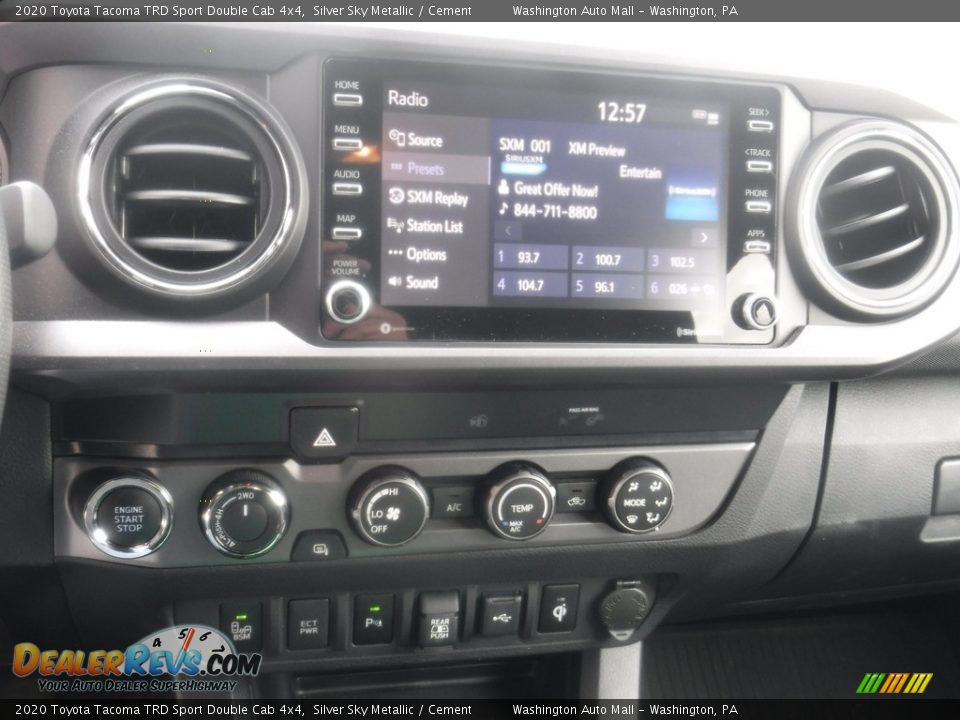 2020 Toyota Tacoma TRD Sport Double Cab 4x4 Silver Sky Metallic / Cement Photo #23