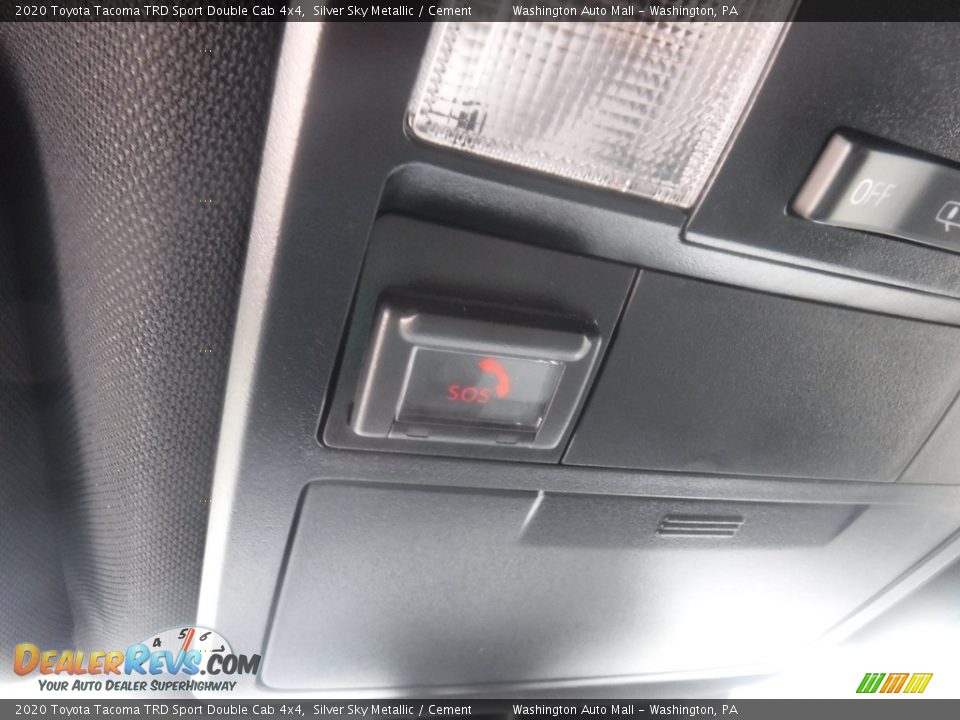 2020 Toyota Tacoma TRD Sport Double Cab 4x4 Silver Sky Metallic / Cement Photo #28