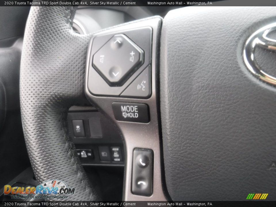 2020 Toyota Tacoma TRD Sport Double Cab 4x4 Silver Sky Metallic / Cement Photo #30