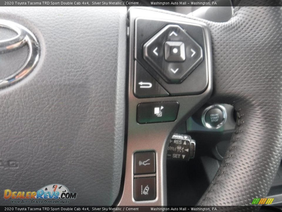 2020 Toyota Tacoma TRD Sport Double Cab 4x4 Silver Sky Metallic / Cement Photo #31