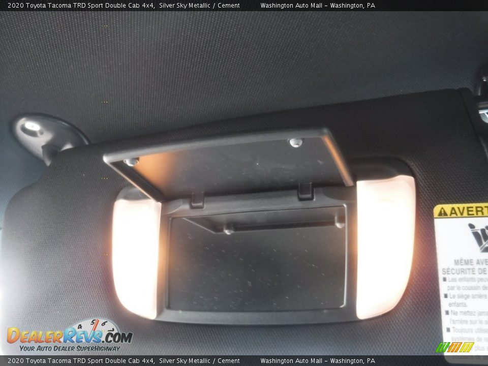 2020 Toyota Tacoma TRD Sport Double Cab 4x4 Silver Sky Metallic / Cement Photo #33