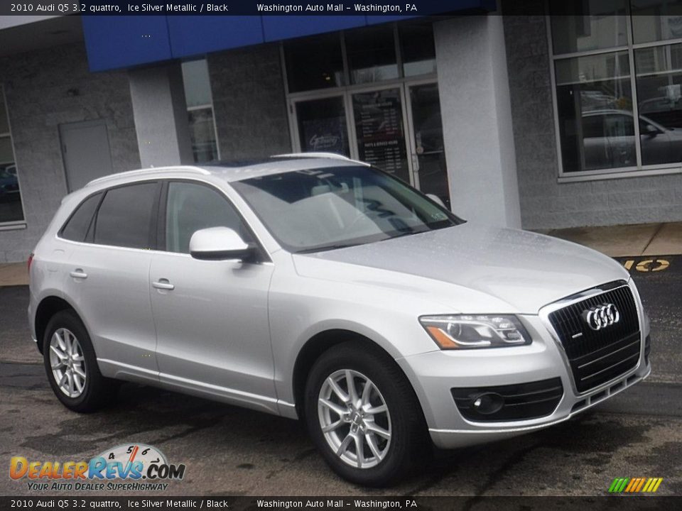 2010 Audi Q5 3.2 quattro Ice Silver Metallic / Black Photo #1