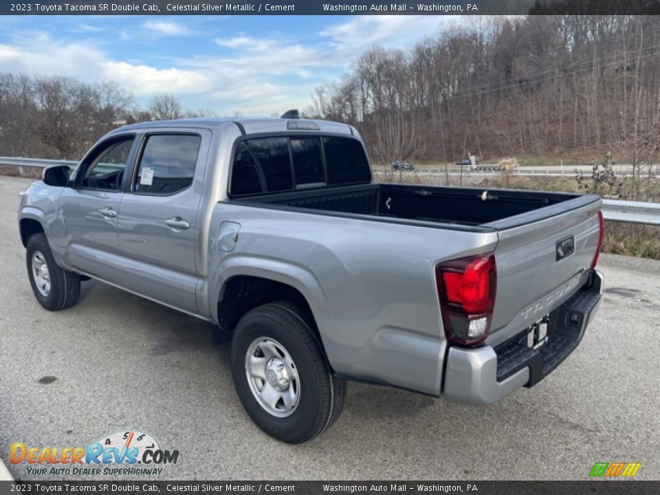 2023 Toyota Tacoma SR Double Cab Celestial Silver Metallic / Cement Photo #2