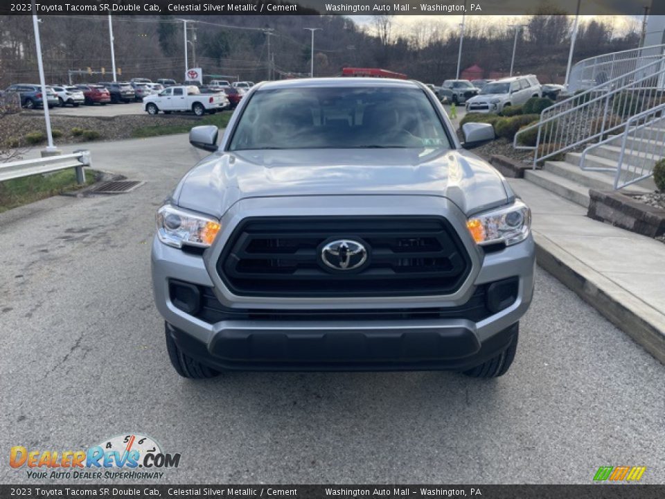 2023 Toyota Tacoma SR Double Cab Celestial Silver Metallic / Cement Photo #6