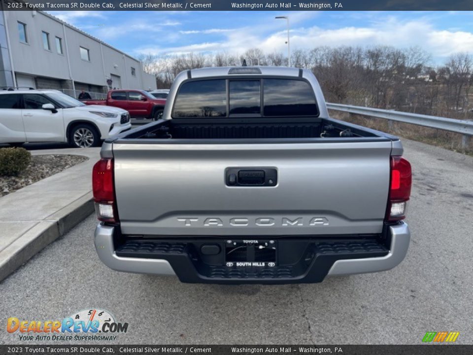 2023 Toyota Tacoma SR Double Cab Celestial Silver Metallic / Cement Photo #8