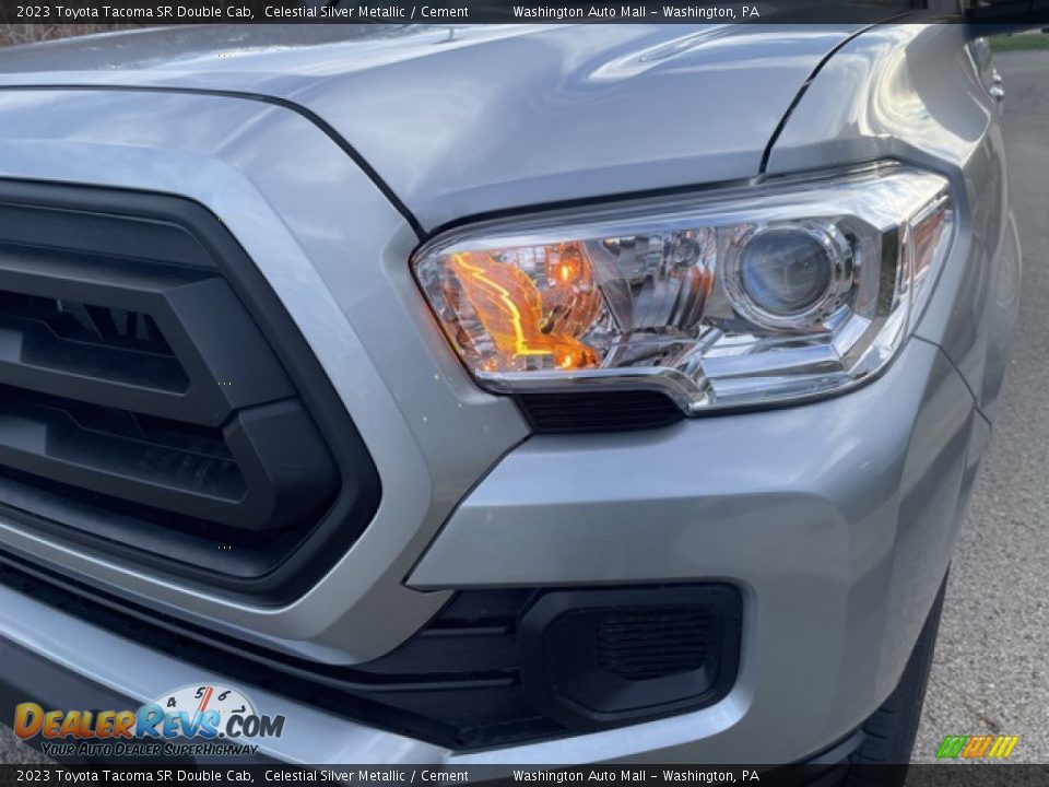 2023 Toyota Tacoma SR Double Cab Celestial Silver Metallic / Cement Photo #21