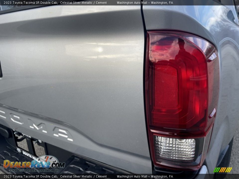 2023 Toyota Tacoma SR Double Cab Celestial Silver Metallic / Cement Photo #22
