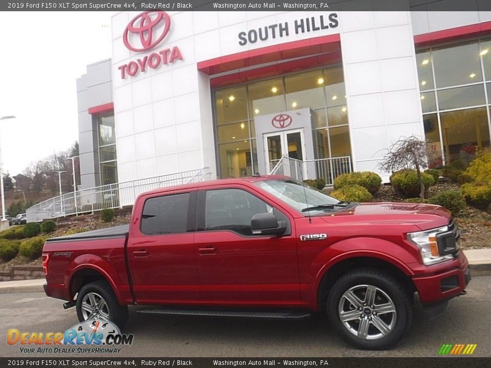 2019 Ford F150 XLT Sport SuperCrew 4x4 Ruby Red / Black Photo #2