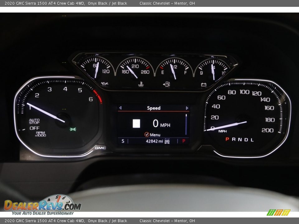 2020 GMC Sierra 1500 AT4 Crew Cab 4WD Gauges Photo #9