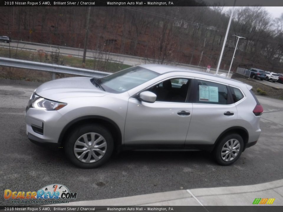 2018 Nissan Rogue S AWD Brilliant Silver / Charcoal Photo #11