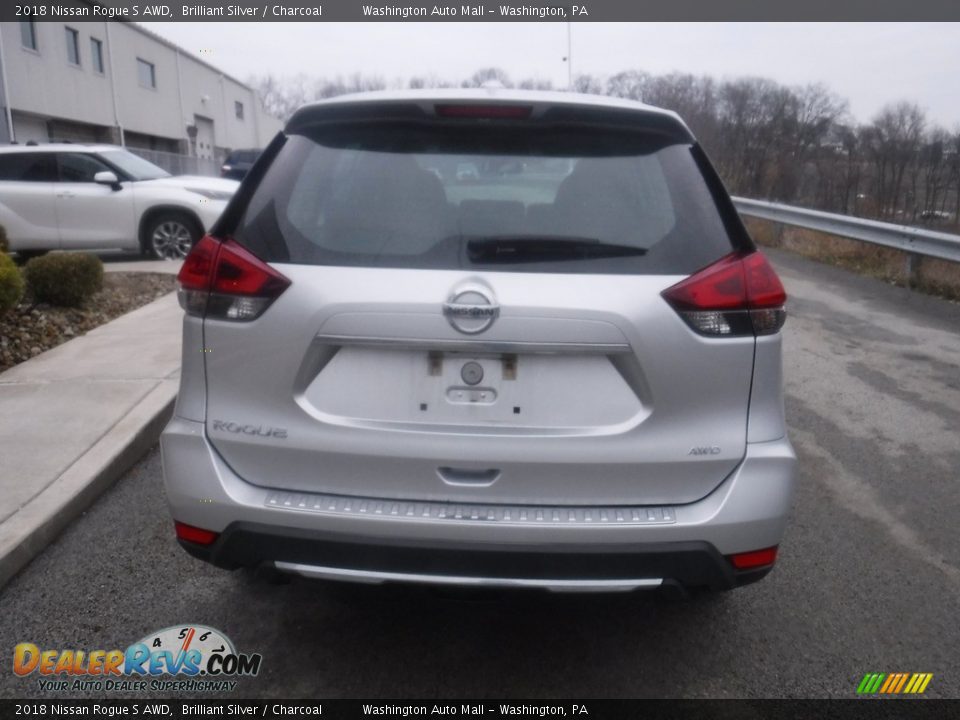 2018 Nissan Rogue S AWD Brilliant Silver / Charcoal Photo #13