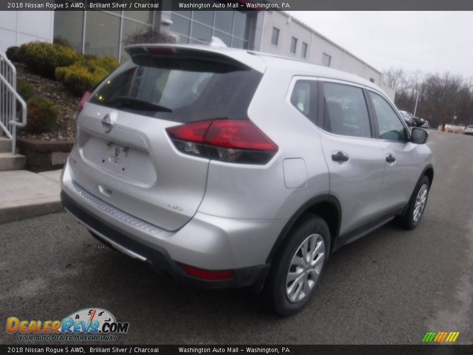 2018 Nissan Rogue S AWD Brilliant Silver / Charcoal Photo #14