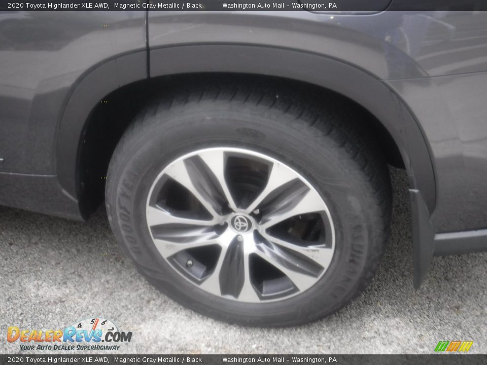 2020 Toyota Highlander XLE AWD Magnetic Gray Metallic / Black Photo #7