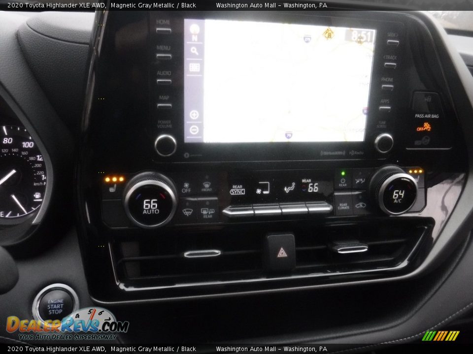 2020 Toyota Highlander XLE AWD Magnetic Gray Metallic / Black Photo #17