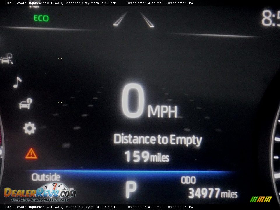 2020 Toyota Highlander XLE AWD Magnetic Gray Metallic / Black Photo #34