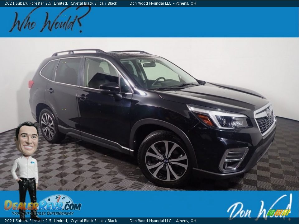 2021 Subaru Forester 2.5i Limited Crystal Black Silica / Black Photo #1