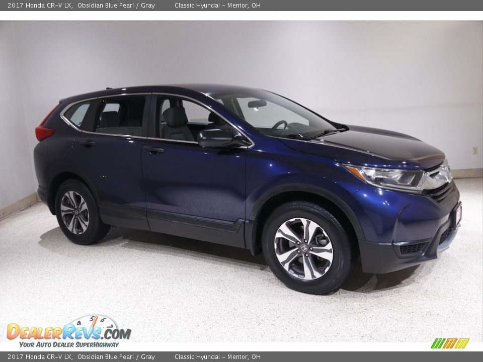 2017 Honda CR-V LX Obsidian Blue Pearl / Gray Photo #1