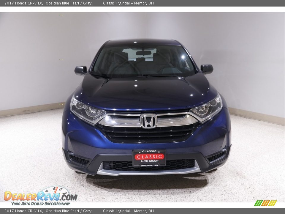 2017 Honda CR-V LX Obsidian Blue Pearl / Gray Photo #2